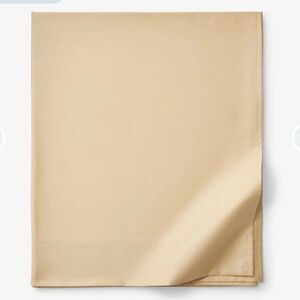 The Company Store Legends Smooth Wrinkle-Free Sateen Flat Sheet King Yellow NWOT